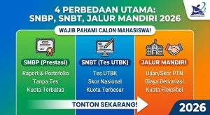 4 Perbedaan SNBP, SNBT, dan Jalur Mandiri 2026 yang Wajib Dipahami Calon Mahasiswa