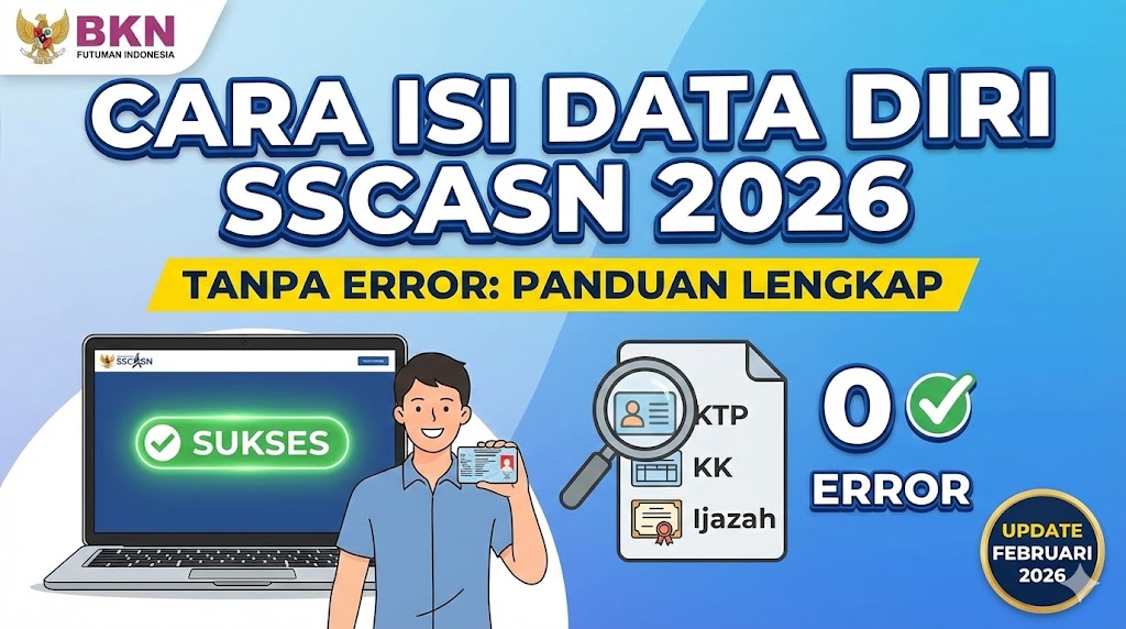 Cara Isi Data Diri di SSCASN 2026 tanpa Error: Panduan Lengkap
