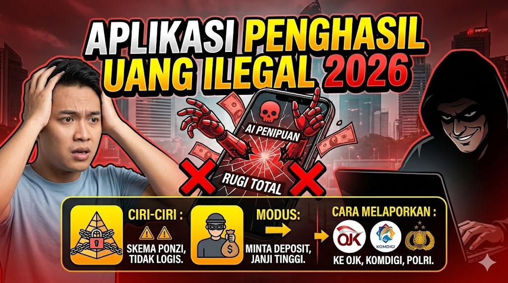 Apa Itu Aplikasi Penghasil Uang Ilegal 2026? Ciri-Ciri, Modus, dan Cara Melaporkannya